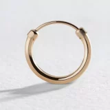 Revere 9ct Yellow Gold Hoop Earrings - Elegant & Timeless - Image 1