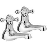 Ebb + Flo Premium Traditional Bath Pillar Faucets - Image 1