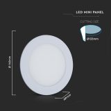 V-TAC 9W LED Mini Round Panel Light – 3-in-1 CCT Switchable, 820lm, White Finish - Image 7