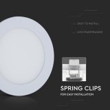 V-TAC 9W LED Mini Round Panel Light – 3-in-1 CCT Switchable, 820lm, White Finish - Image 6