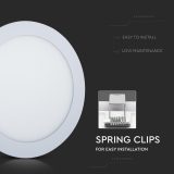 V-TAC LED Round Panel Light 18W – Switchable CCT 3-in-1, 1400 Lumens, White Finish - Image 6