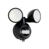 Zink LED PIR Twin Floodlight - 2x2W Battery-Powered Outdoor Security Light - Image 3