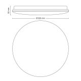 Philips Moire CL200 LED Ceiling Light 17W 1700lm Warm White IP20, Round Design - Image 3