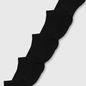 Black Modal Blend Trainer Socks 5-Pack (Size 4-8) - Super Soft & Comfortable