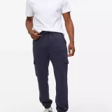Navy Cargo Joggers for Active Men - Trendy & Durable - Image 2