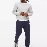 Navy Cargo Joggers for Active Men - Trendy & Durable - Image 1