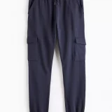 Navy Cargo Joggers for Active Men - Trendy & Durable - Image 3