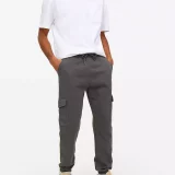 Charcoal Cargo Joggers for Men - All-day Comfort - Image 2