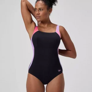 SPEEDO LunaLustre Women's Shaping Swimsuit - Printed One-Piece (Size 18)