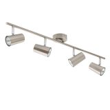 Harvey 4-Light Satin Nickel Bar Spotlight | Modern LED Lighting Fixture - Image 3