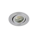 Bathroom GU10 Downlight 7W – IP65 Chrome Adjustable Recessed Light - Image 1