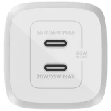 Belkin 65W Power Delivery Dual USB-C GaN Charger - White - Image 3