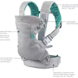 Infantino 4-in-1 Baby Carrier – Breathable & Versatile Flip Design - Image 11