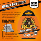 Gorilla Black Duct Tape 48mm x 11m – Heavy Duty Waterproof Adhesive - Image 3