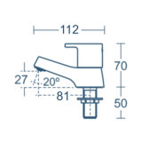 Ideal Standard Calista Pillar Taps for Basin - Image 3