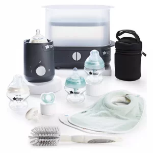 Tommee Tippee Black Complete Feeding Set for Newborns