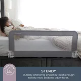 Dreambaby Prague Bed Safety Rail for Flat & Slat Beds - Grey - Image 2