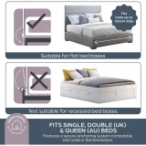 Dreambaby Prague Bed Safety Rail for Flat & Slat Beds - Grey - Image 5