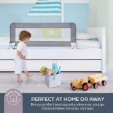 Dreambaby Prague Bed Safety Rail for Flat & Slat Beds - Grey - Image 6