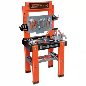 Smoby Black + Decker Bricolo One Kids Toy Workbench – Interactive DIY Tool Set for Toddlers