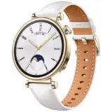 HUAWEI Watch GT 4 41mm Smartwatch – White Leather Strap | Elegant Fitness & Health Tracker for Women - Image 1