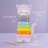 Our Little World Wooden Cat Xylophone – Sensory Toy for Toddlers - Image 4
