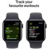 Apple Watch SE 2024 (40mm, GPS) – Midnight Sport Band, M/L Size - Image 5