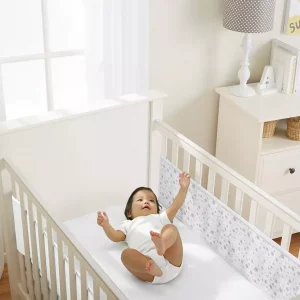 BreathableBaby 2-Sided Classic Cot Liner - Grey Color