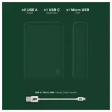 Juice 10000mAh Power Bank – Forest Green Portable Charger - Image 6