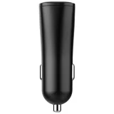 32W Dual Port Car Charger USB-A & USB-C – Fast Charging, Black - Image 3