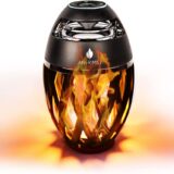ANERIMST Outdoor Bluetooth Speaker with Flame Effect – IP65 Waterproof Wireless Stereo Sound Birthday Gift for Men, Dad, Camping & Garden Gadgets - Image 2