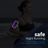 HAISSKY Running Armband with Zipper Pocket & Earbud Holder – Sports Phone Armband for iPhone 16/15/14/13/12 Pro Max, Fits Phones up to 6.9” - Image 5