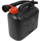 5L Fuel Can – Black Plastic Jerry Can for Petrol & Diesel - Image 1