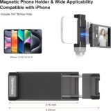 Newmowa Vlog Selfie Monitor with Magnetic Phone Holder – 4K Rear Camera Accessory for iPhone TikTok Live Streaming - Image 6