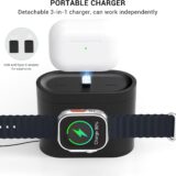 COLSUR 6-in-1 MagSafe Wireless Charging Station with Alarm Clock & Night Light – 18W Fast Charger for iPhone, Apple Watch & AirPods - Image 5