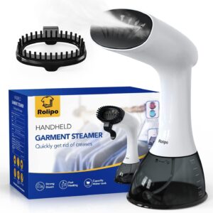 Rolipo Clothes Steamer – Handheld Garment Steamer with 400ml Tank, 3rd Gen Panel for Wrinkle Removal, Home/Travel Use