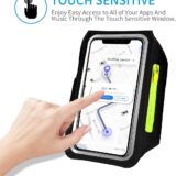 HAISSKY Running Armband with Zipper Pocket & Earbud Holder – Sports Phone Armband for iPhone 16/15/14/13/12 Pro Max, Fits Phones up to 6.9” - Image 3