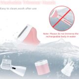 Mcbazel Cordless Lady Shaver – 4-in-1 Epilator & Hair Trimmer for Women – Face, Body, Bikini Line, Legs – Pink, USB Rechargeable - Image 6