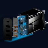 Fast Charging 4-Port USB Charger UK – QC 3.0, 3.1A Power Adapter with Smart Device Detection (Black) - Image 7