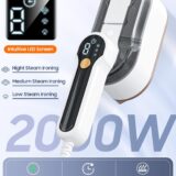 Portable Travel Clothes Steamer – Upgraded 2-in-1 Handheld Garment Wrinkle Remover with LCD, 4 Steam Levels, 10s Fast Heat, 150ml Tank - Image 2