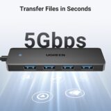 UGREEN 4-Port USB 3.0 Hub – Ultra Slim USB Splitter with 5Gbps Data Transfer - Image 4