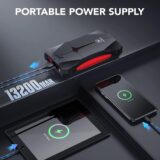 FLYLINKTECH 4000A Car Jump Starter – 12V Portable Battery Booster for 9.0L Gas & 8.5L Diesel, Power Bank, LED Flashlight, IP67 Waterproof - Image 6