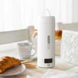 Focenat Compact 500ML Electric Kettle – Portable Travel Use, 316 Stainless Steel, LCD Temp Control – White - Image 2