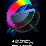 2025 G Lamp Wireless Charger & Bluetooth Speaker – Multi-Colored Dimmable LED Night Light for Bedroom | Birthday Gift for Teens - Image 2