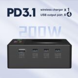LIMETA 200W USB C Charging Station with Magnetic Wireless Charger – 5-Port PD3.1 Fast Charge with LCD Display & App – Compatible with iPhone, MacBook, iPad, Samsung - Image 5