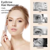 Portable Eyebrow Shaver for Women – Electric, Rechargeable, Precision Trimming Tool - Image 3