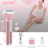 Mcbazel Cordless Lady Shaver – 4-in-1 Epilator & Hair Trimmer for Women – Face, Body, Bikini Line, Legs – Pink, USB Rechargeable - Image 3