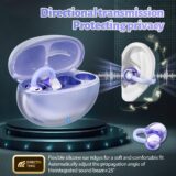 Ucani Wireless Clip-On Earphones for Sports – 12mm Drivers, ENC Noise Cancellation, IPX5, 30 Hours Battery (Purple) - Image 3