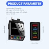 Fast Charging 4-Port USB Charger UK – QC 3.0, 3.1A Power Adapter with Smart Device Detection (Black) - Image 4