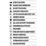 Sekonda Pink Silicone Strap Fitness Tracker Smart watch - Image 4